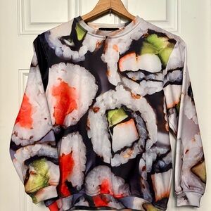Sushi Print Sweatshirt